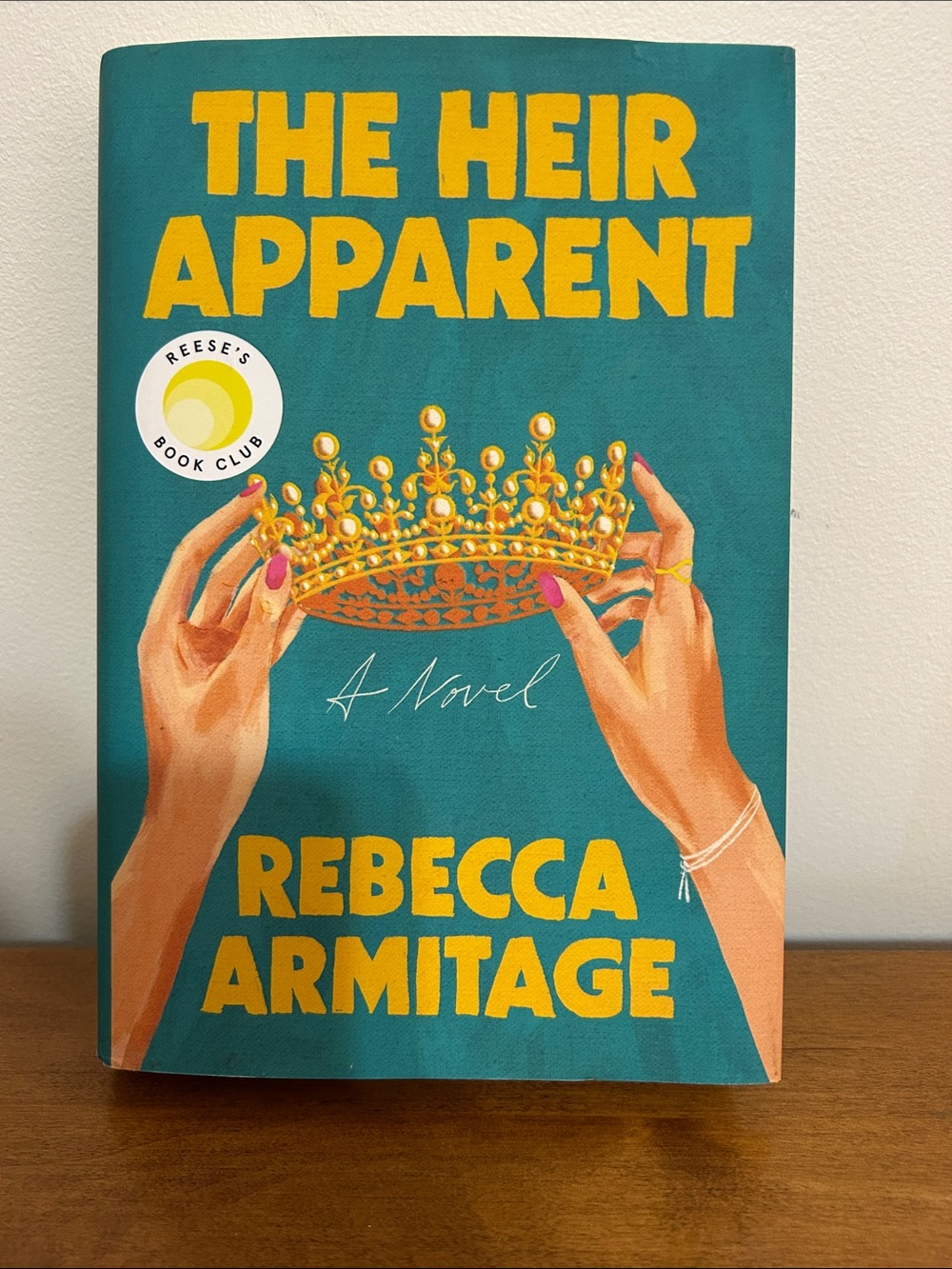 Rebecca Armitage The Heir Apparent - Teal and Yellow Hardcover Novel